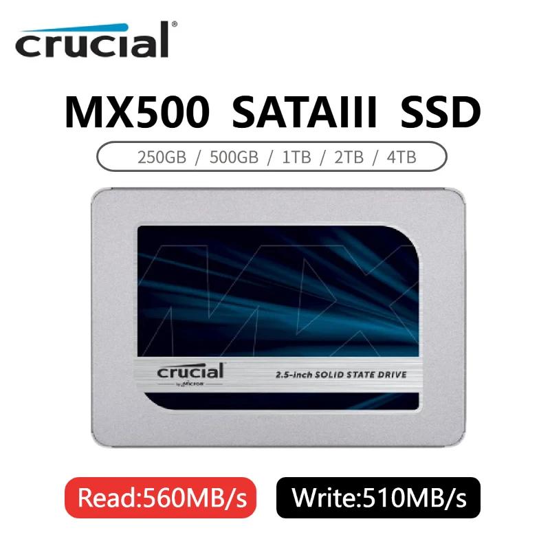 Crucial MX500 3D NAND SATA3 500G 1TB 2TB 4TB,   Ƽ Ʈ ũž ָ Ʈ ̺ MX500 ĳ 